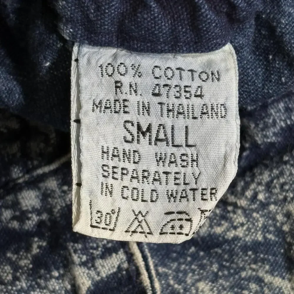 Vintage Acid Wash Denim Shorts Womens Small Blue Jeweled Embellished 90s